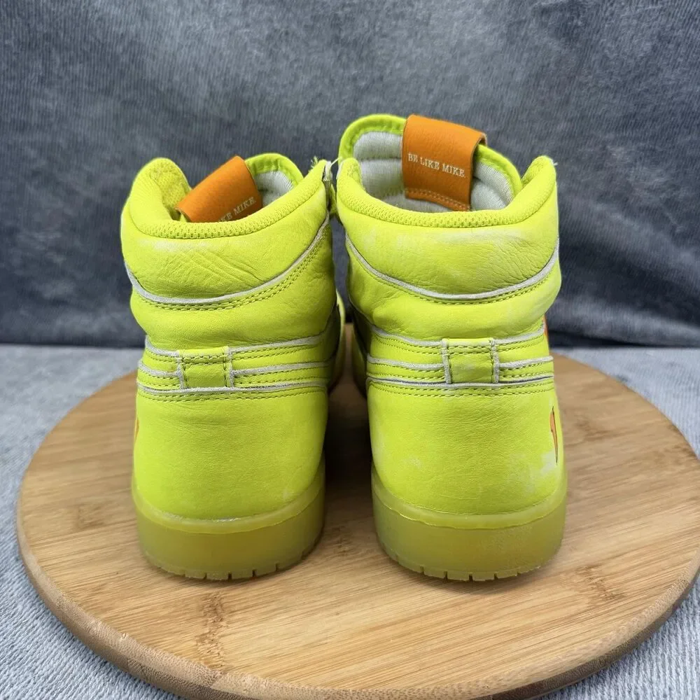 Jordan 1 Retro High OG Gatorade Shoes Mens Size 8 Yellow Sneakers AJ5997-345